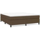 vidaXL Boxspringbett mit Matratze Dunkelbraun 180x200 cm Stoff1398212