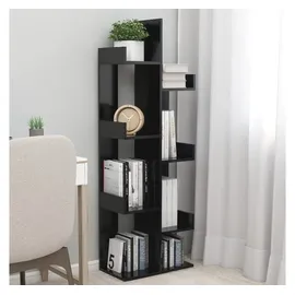 vidaXL Bücherregal Schwarz 48x25,5x140 cm Holzwerkstoff