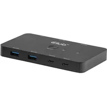 Club 3D CSV-2512 KVM Switch Dual USB type C zu HDMI 4K 60Hz schwarz