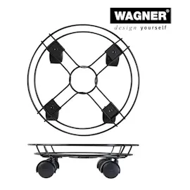 Wagner Kübelroller Draht Ø 30 cm Schwarz pulverbeschichtet
