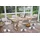 Mendler Esszimmerstuhl HWC-A50 III Stoff creme/grau