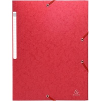 Exacompta Sammelmappe Colorspan-Karton mit Gummizug, A4 rot