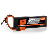 Spektrum 7,4 V 5000mAh 2S 100C Smart Hardcase LiPo-Akku: