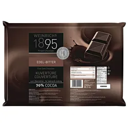 Weinrich Kuvertüre Edelbitter 70% Kakaogehalt (2,5 kg)