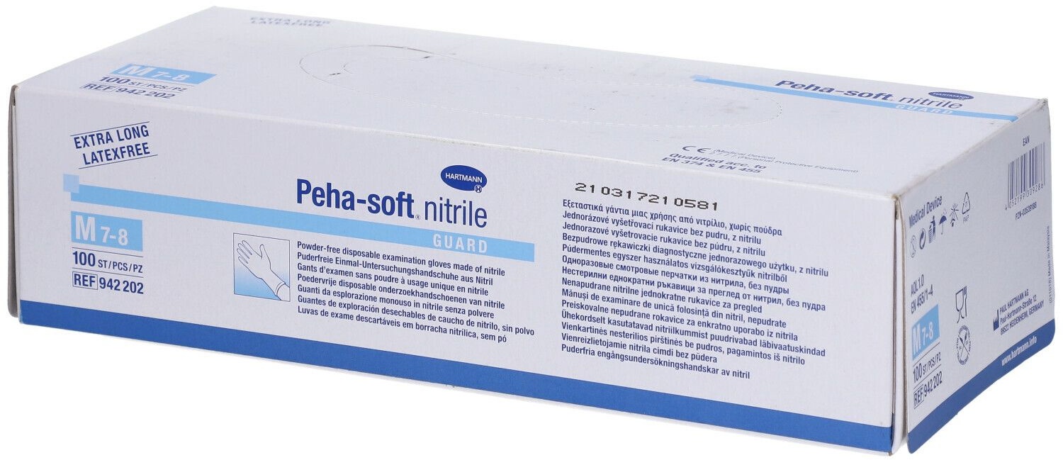 Peha-soft® nitrile guard puderfrei Gr.M