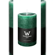 Wiedemann Kerzen Durchgefärbte Stumpen Kerze 9 cm grün