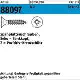 F. REYHER Nchfg. GmbH & Co. KG Spanplattenschraube R 88097 Seko PZ 3x 16-Z A 2 1000 Stück