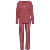 VIVANCE DREAMS Damen Pyjama rot-gestreift Gr.32/34