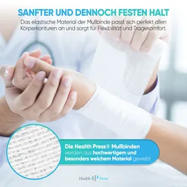 Health Press Mullbinde elastisch 6 x 400 cm
