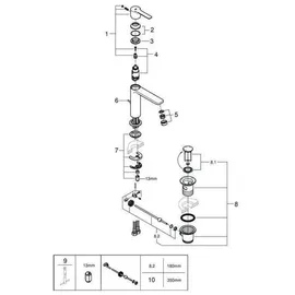 Grohe Lineare S-Size Einhandmischer hard graphite gebürstet 32114AL1