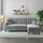 dorel home Ecksofa DOREL HOME "Celine, L-Form", grau, B:213cm H:83cm T:154cm, Veloursstoff 100% Polyester, Sofas, Ecksofa, mit Bett-Funktion und Stauraum. Recamiere beidseitig montierbar