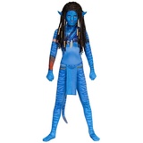maskworld Blaue Stammeskriegerin Kostüm für Mädchen Kindergröße: 110-116 - Blau