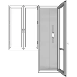 mission air Klimaanlagen-Fensterdichtung für Balkontüren 210x90