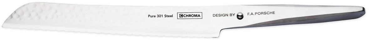 CHROMA type 301 P-06 HM Brotmesser mit Hammerschlag 20,9 cm Design by Porsche