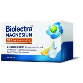 Biolectra Magnesium 365 mg fortissimum Zitrone Brausetabletten 40 St.