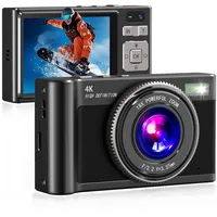 Forc Digitalkamera, Kinderkamera, 4K FHD 1080P 64MP Point and Shoot Digitalkameras mit 64GB Karte, 18X Zoom, Anti-Shake, kompakte kleine Kamera für Kinder, Geschenke für Teenager, Mädchen, Jungen