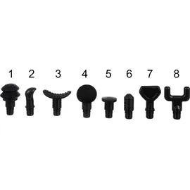 Malatec Massagepistole 8 Aufsätze 6 Intensitätsstufen Nacken Schulter Rücken Körper 23642 - Schwarz