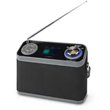 Nedis Dab+ Radio Tisch Ausführumg Dab+ / Fm 2.4 - Farbbildschirm Batteriebetrieben / Netzs (DAB+, FM, WLAN, Radio, Schwarz