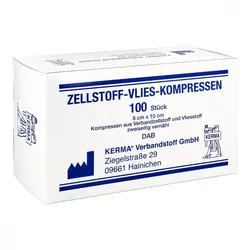 Zellstoff Vlies Kompressen 8x10cm unsteril