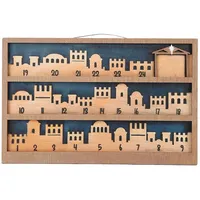 Adventskalender Aus Holz Mit Krippenmotiv, Robust, Mit Exquisitem Design, Countdown-kalender Für Zuhause