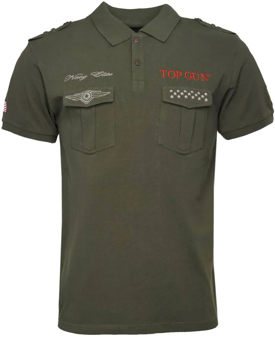 Top Gun 3003, polo - Olive - 3XL