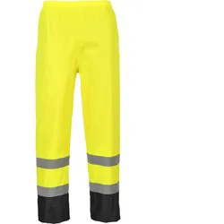 Warnschutz PVC-Regenhose "H444" Kontrast - 3XL - gelb/schwarz