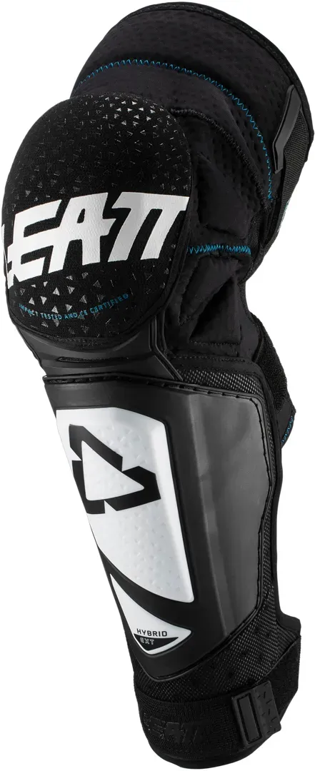 Leatt 3DF Hybrid EXT Motocross Knie-/Schienbeinschoner, weiss, Größe 2XL für Männer