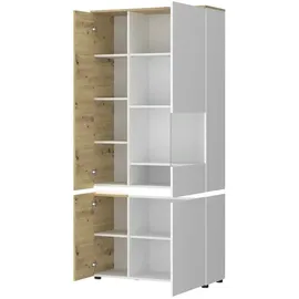 Möbel Boss Vitrine Luci 91 x 40 x 199 cm Weiß