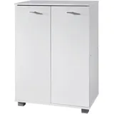 KADIMA DESIGN Schuhschrank 60 x 90 x 35 cm weiß / weiß