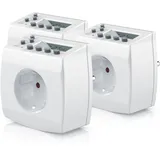 Bearware 3x digitale Zeitschaltuhr in kompakter Bauform Kinderschutzsicherung / Zufallsschaltung