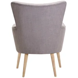 Beliani Sessel Polsterbezug grau ANGEN