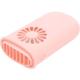 Tragbarer, Wiederaufladbarer Nackenventilator Mit 3 Geschwindigkeitsstufen, 800-mah-akku, Mini-nackenbandventilator In Rosa, Ideal Für Büro, Camping Und Wandern