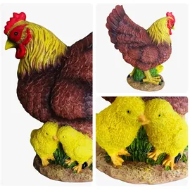 Relaxdays Gartenfigur Huhn