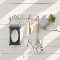 StarTrading LED-Laterne FLAMME schwarz, 23x13,5cm,outd.