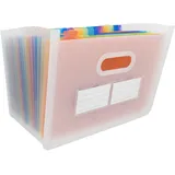 IDENA Dokumentenmappe 24 Fächer transparent DIN A4