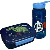 Scooli Lunchbox SCOOLI "Brotzeitdose & Trinkflasche, Avengers", Kinder, bunt (avengers), Lebensmittelaufbewahrungsbehälter Lunchbox, mit Trinkflasche
