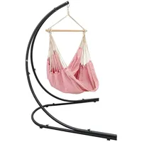 AMANKA XXL Hängesessel mit 210cm Gestell - Hängestuhl Ständer Metall