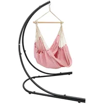 AMANKA XXL Hängesessel mit 210cm Gestell - Hängestuhl Ständer Metall