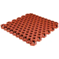 Gum-tech Rasengitter Hexagon Rot 6.5 cm Klettern Unisex Rot