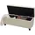 berlinlodge Sitzbank Lars Kunstleder Creme 114 x 45 x 45 cm