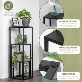 bremermann Blumenhocker 30 x 30 x 90 cm Schwarz