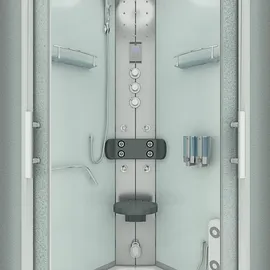 AcquaVapore Dampfdusche Duschkabine D58-00M3-EC 80x80 cm