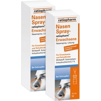 Nasenspray ratiopharm Erwachsene oK 2x15 Milliliter