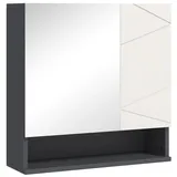 kleankin Spiegelschrank 17 cm grau