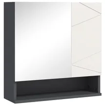 kleankin Spiegelschrank 17 cm grau