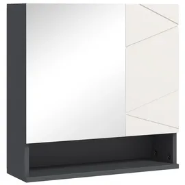 kleankin Spiegelschrank 17 cm grau