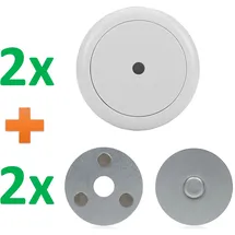smartwares 2er Rauchmelder mini Set mit Magnetbefestigung