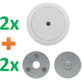 smartwares 2er Rauchmelder mini Set mit Magnetbefestigung