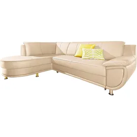 TRENDMANUFAKTUR Ecksofa »Rondo, zeitlos und elegant, OTTOs Choice, bequem, L-Form«, wahlweise mit Federkern, wahlweise mit Bettfunktion