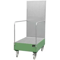 Bauer Südlohn Fahrbare Auffangwanne mit Lochplattenwand LPW 200-3, lackiert,